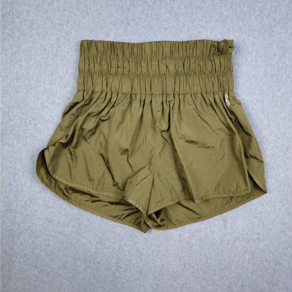 Free People FP Movement Womens Large Olive Green "The Way Home" Shorts